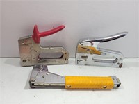 (2) Stapler Guns & (1) Hammer Tacker