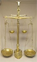 Amazing Steer Finial Brass Double Balance Scale.