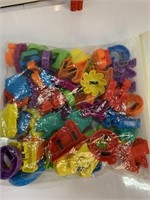 Bag of plastic magnetic alphabet letters
