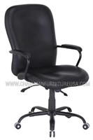 Black Oversized Armed Office Chair