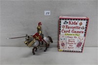 KIDS FAVORITE CARD GAMES + KNIGHT ON HIS HORSE