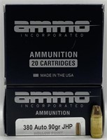 (OO) Ammo Inc. 380 Auto Hollow Point Cartridges