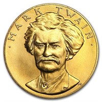 Us Mint 1oz Gold Commemorative Medal Mark Twain