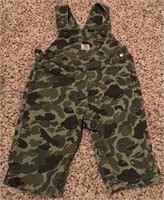 Kids 6M Carhartt Camouflage Overalls