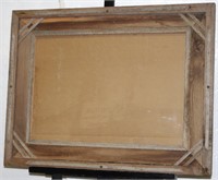 Rustic Barn Wood Frame with Glass