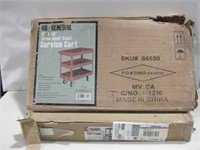 NIOB Three Shelf Steel Cart W/Tool Stand See Info