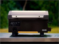 HALO Prime300 Countertop Pellet Grill | Rechargeab