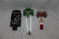 3 Beer Tap Handles - Amstel Light Plastic Beer Tap