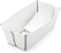 $99 -Stokke Flexi Bath, White - Foldable Baby Bath