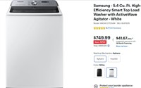 Samsung - 5.4 Cu. Ft. Smart Top Load Washer