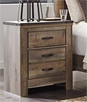 Ashley Furniture 25" 2 Drawer Charging Nightstand