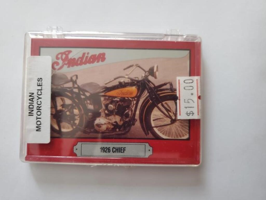 lot of indian motorcycle trading cards