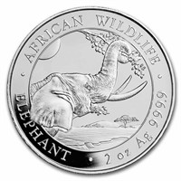 2023 Somalia 2 Oz Silver Elephant Bu