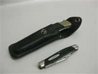 2 Buck Folding Knives With One Case