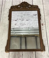 Vintage Carved Wood Mirror