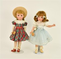 2 Madame Alexander Dolls--Polly Pigtails, Wendy