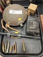 Canteen, Ammo Box, Rifle Scope