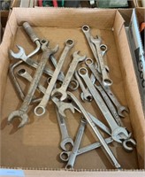 Flat of open end wrenches