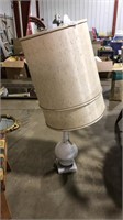 PAINTED TABLE LAMP W/ SHADE