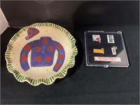 Derby plate and set of pins