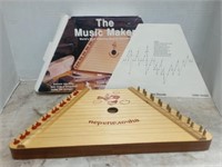 Vintage Lap Harp With Box And Songs