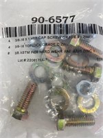 90-6577 3/8 HEX CAP SCREW , TOPLOCK , F436 WSHR