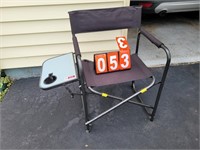 folding chair with shelf heavy duty