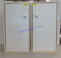 Pair of White Cabinets (23 x 12 x 12)