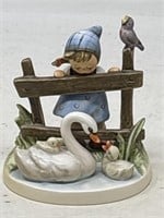 Goebel W. Germany little girl with ducks and