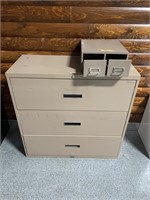 1 large file cabinet 1 small file cabinet