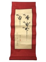 Hand Painted Asian Scroll