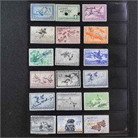 US Federal Duck Stamps Used 1935-1979 collection