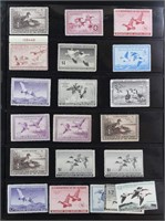 US Federal Duck Stamps Mint No Gum 1936-1950s plus