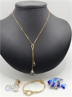 Swarovski Jewelry incl Pins, Bracelet, Necklace