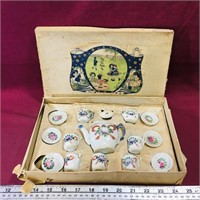 Porcelain Decorative Doll Tea Set (Antique)