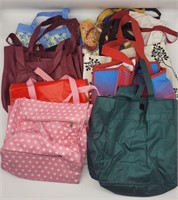 Grouping of Reusable Shopping Bags, Lunch Totes++