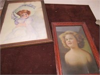 2 Antique Framed Art Prints