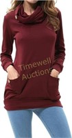 Womens Long Sleeve Pocket Tunic M