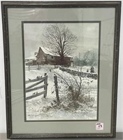 BARN IN SNOW BY MICHAEL SLOAN - PRINT - ARTIST