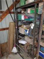 CONTENTS OF SHELVING UNIT- WHEEL- NETTING