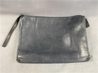 Vintage Navy Blue Coach Slim Media Wristlet