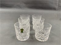 6 Waterford Whiskey Glasses