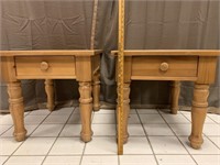 2 woodend end tables