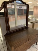 Wooden mirrored dresser