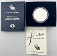 2019-W US UNC Silver Eagle