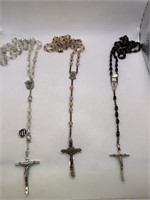 CRUCIFIX ROSARY LOT OF 3