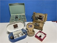 5 Containers of Costume Jewelry