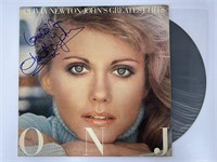 Autograph COA Olivia Newton John vinyl