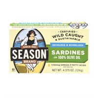 Season Skinless&Boneless Sardines in Olive Oil $37