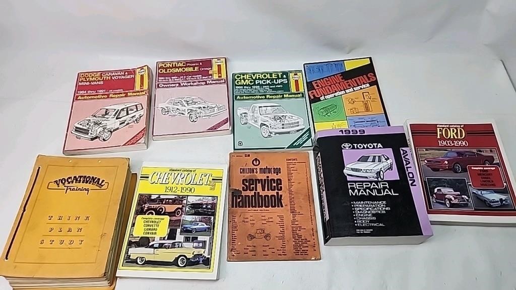 Car manuals and catalogs